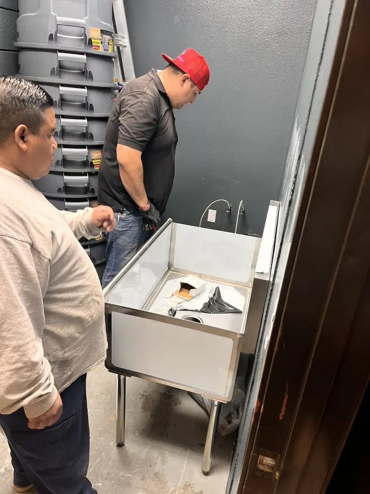 Commercial plumbing and sink installation in Grand Forks